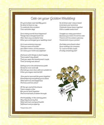 Ode on Your Golden Wedding Anniversary