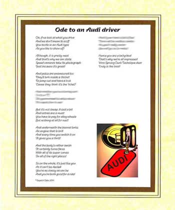 Ode to an Audi Driver