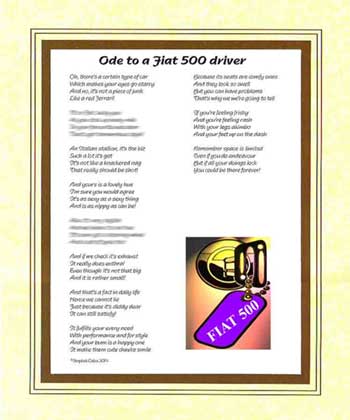 Ode to a Fiat 500 Driver