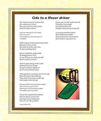 Ode to a Rover Driver