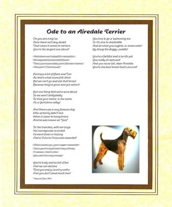 Ode to an Airedale Terrier