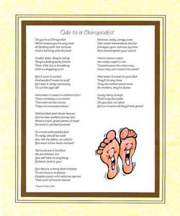 Ode to a Chiropodist