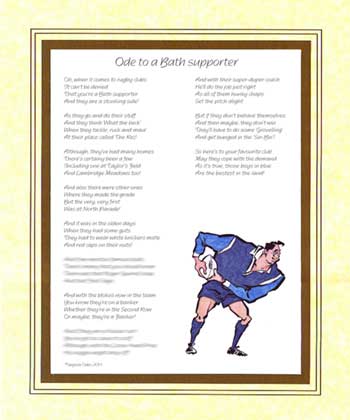 Ode to a Bath Supporter
