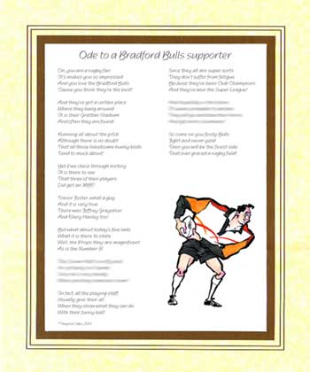 Ode to a Bradford Bulls Supporter