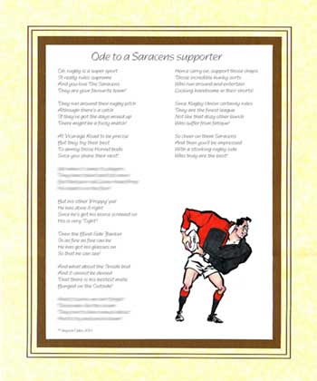 Ode to a Saracens Supporter