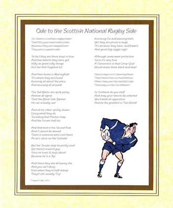 Ode to a Scottish Rugby Supporter