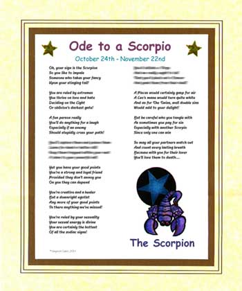 Ode to a Scorpio