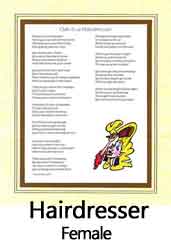Click Here to View Female Hairdresser Ode