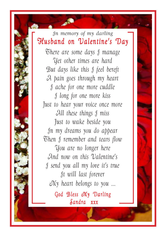 Valentine Memorial Poems