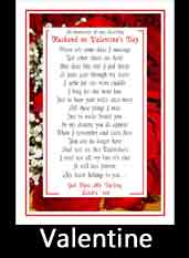 Valentine Memorials - Available in 2017